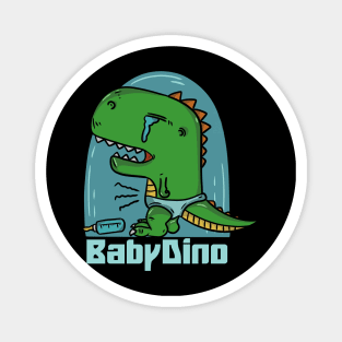 Baby dino crying Magnet